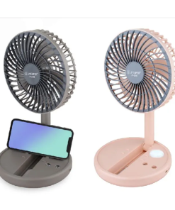 JYSUPER JY-2215 Rechargeable Strong Wind 4000mAh Battery Three Modes Foldable Fan With LED Light