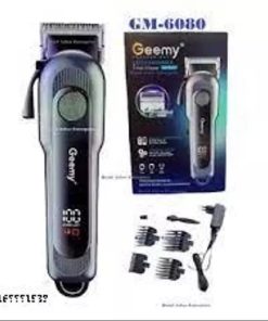 Black Electric Geemy GM 6080 Beard Trimmer, 220 V . দাড়ি ট্রিমার