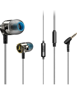 DM7 Zinc Alloy Hifi Super Bass In Ear Earphones - Black - Headphone - Headphone