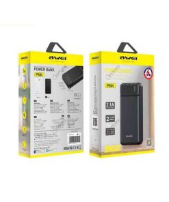 Awei P6K 20000mAh Fast Charging Dual USB Port Powerbank Micro USB and Type C Input Power Bank