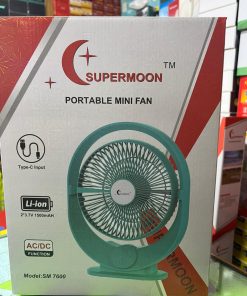 SUPERMOON SM 7600 AC/DC Portable Mini Fan For Summer . পোর্টেবল মিনি ফ্যান