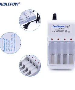 4 Slots Doublepow DP-B02 LED Intelligent Rapid AA AAA Battery Charger for 1.2V Ni-MH Ni-CD Rechargeable Battery