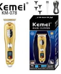 Kemei All Metal Professional Men Electric Cordless Hair Trimmer KM-078 Male Haircut Machine Hair Trimmer