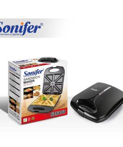 Sonifer SF 6101 wholesale Non Stick breakfast toaster press 4 slices electric mini triangle sandwich maker