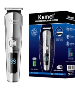 Kemei KM 8509 professional rechargeable electric hair trimmer with LED display USB