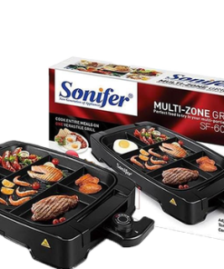 Sonifer SF 6074 1500W  professional for home non-stick coated multi plate cooker inside electric grills & electric griddles