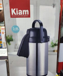 Kiam 3303 PUMP VACUUM FLASK 3 Liter Capacity high quality Stainless Steel Material