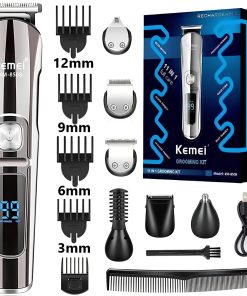 KEMEI KM 8508 Professional And High Quality Hair Trimmer Waterproof 6 in 1 Hair Clipper Electric Hair Cutting Machine Beard trimer Body Men Haircut Trimmer