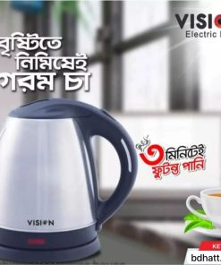 Vision VIS EK 008 1.5 litre capacity 1500W Power Stainless Steel Electric Kettle - With 1 year warranty